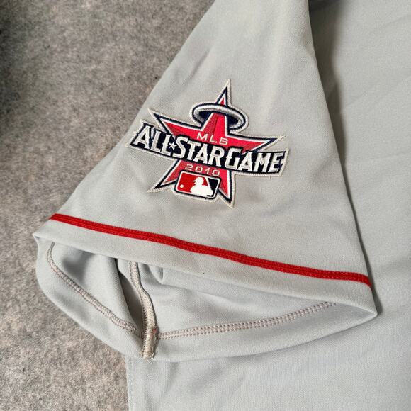 Los Angeles Angels Men's Gray Majestic Jersey Baseball MLB Size 60/US 4XL - Picture 5 of 14